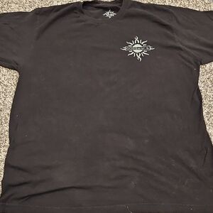 Unicex black t shirt. Godsmack When ashes fall legends rise.